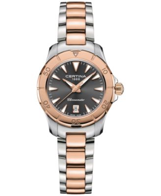 Certina - Women's Swiss DS Action Two-Tone Stainless Steel Bracelet Watch 29mm