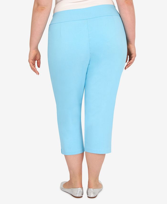 HEARTS OF PALM Plus Size Glow with The Flow Solid Capri Pants & Reviews