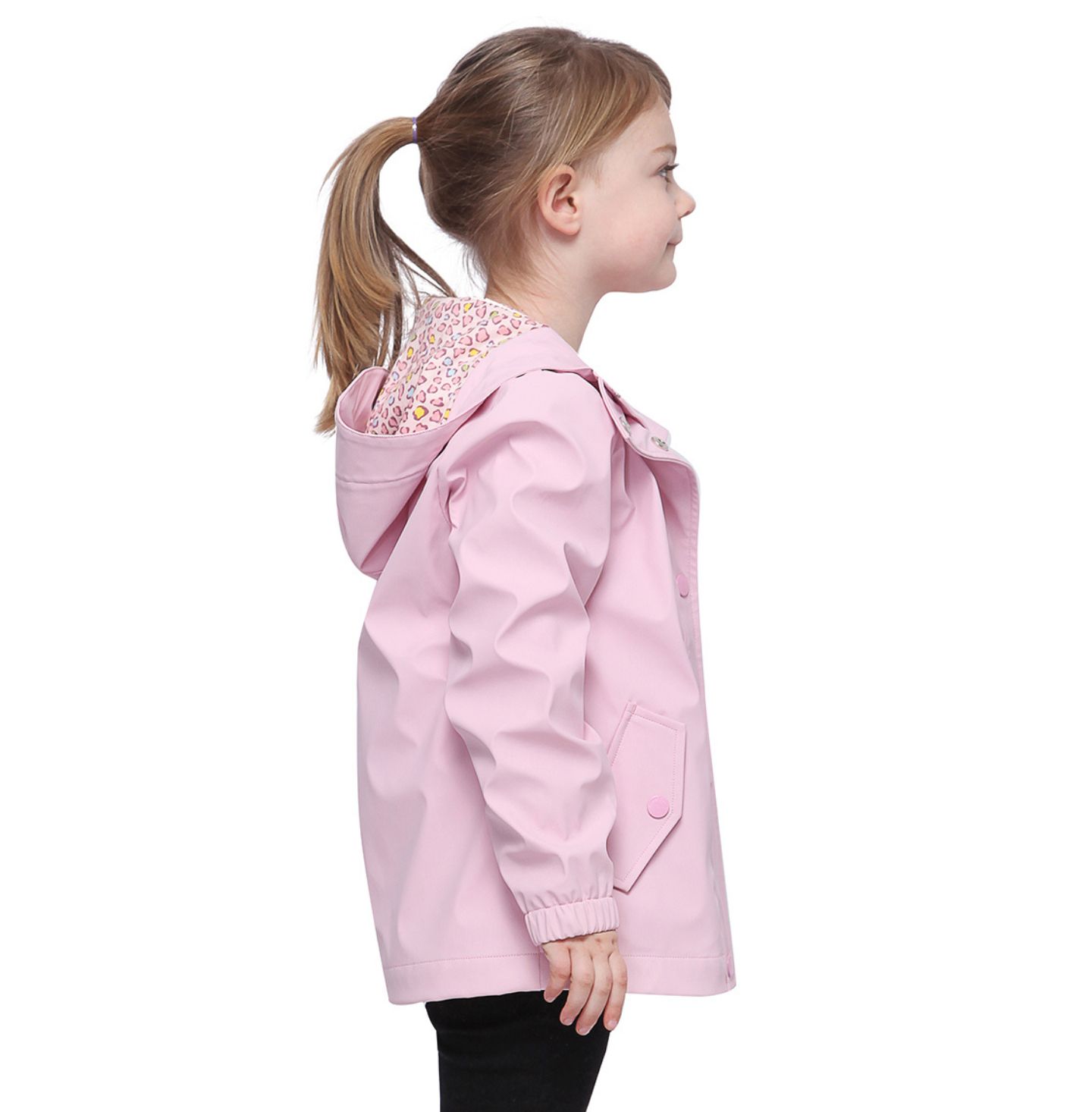 Куртка Rokka&Rolla Waterproof Rain Coat Rubberized Jacket для девочек, цвет: Розовый — фото 11