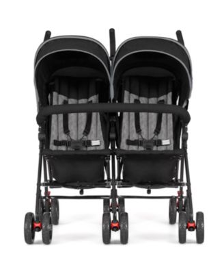 Baby Volgo Twin Umbrella Stroller, Black