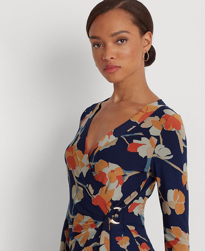 Lauren Ralph Lauren Women's Floral Stretch Jersey Top Macy's