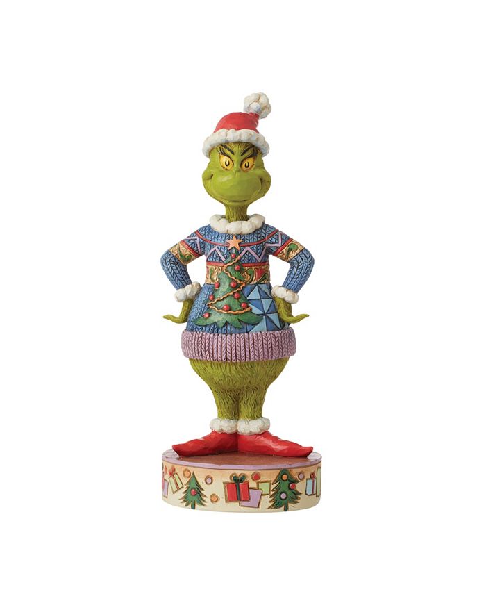 Jim Shore Grinch Wearing Ugly Sweater Figurine Macy s