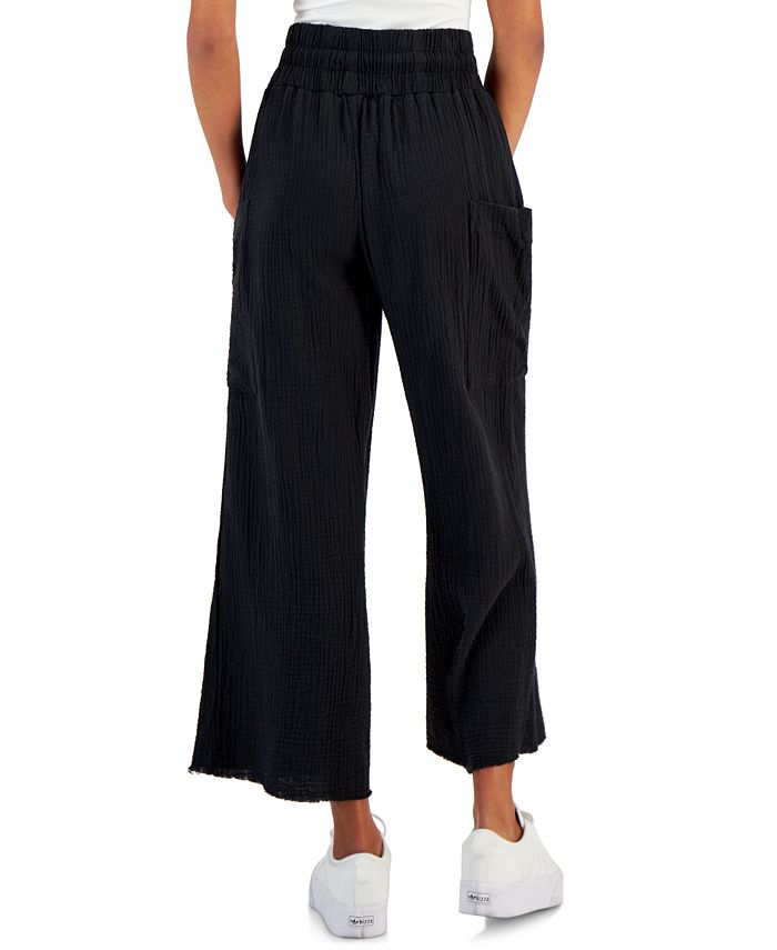 Indigo Rein Juniors' Cotton Gauze WideLeg PullOn Pants Macy's