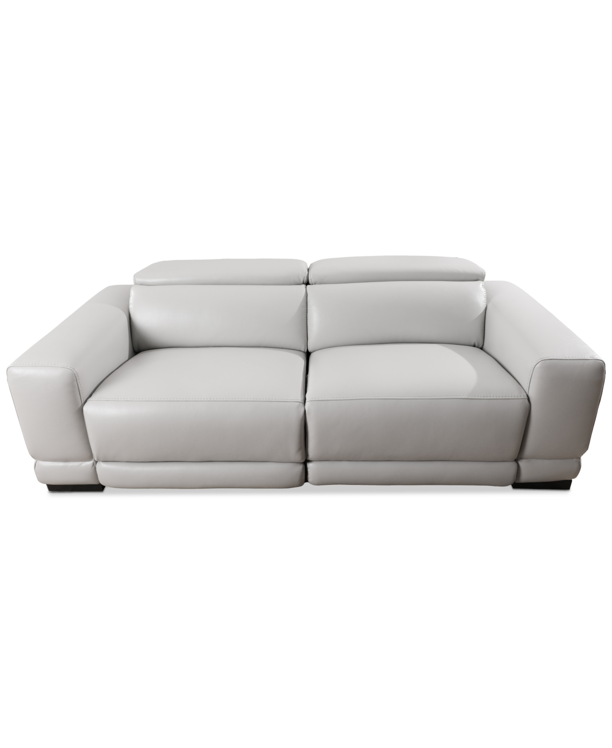 Furniture Krofton 2-pc. Beyond Leather Fabric Sofa With 2 Power Motion Recliners, Created For Macy's In Fog