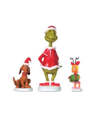 Department 56 Grinch, Max and Cindy-Lou Figurine, Set of 3 - Macy's