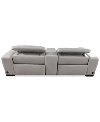 CLOSEOUT! Krofton 3-Pc. Beyond Leather Fabric Sofa with 2 Power Motion Recliners and 1 Console, Created for Macy's