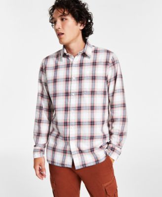 Sun + Stone - Men's Diego Plaid Long-Sleeve Shirt