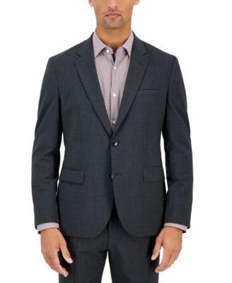 HUGO - Men's Modern-Fit Solid Wool Blend  Suit Jacket