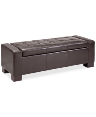 Furniture - Charli Fabric Storage Ottoman