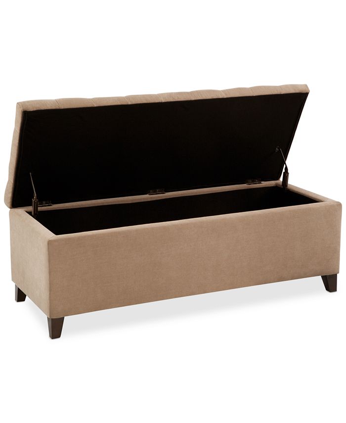 Furniture - Ariana Fabric Tufted Storage Bench