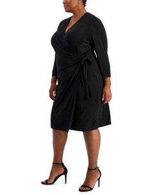 Plus Size Classic Wrap Dress 