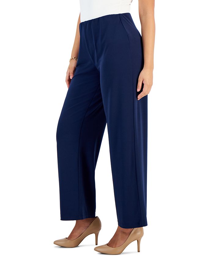 JM Collection Petites Knit Pull-On Pants, Created for Macy's - Macy's