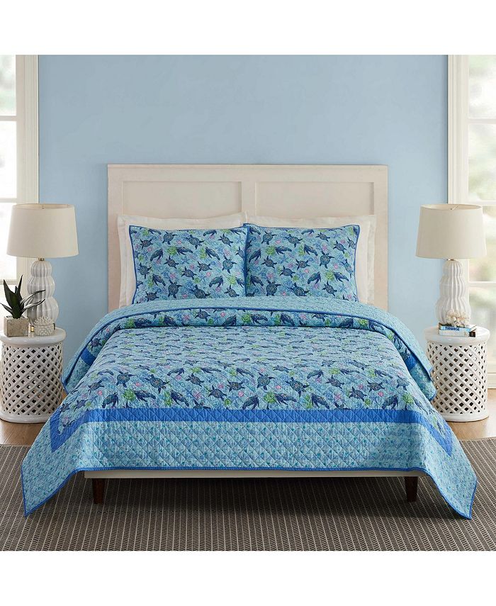 Vera Bradley Turtle Dream 3Piece Quilt Set, Full/Queen Macy's
