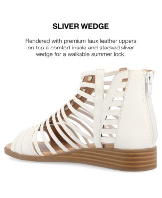 Women's Delilah Gladiator Sliver Wedge Sandals