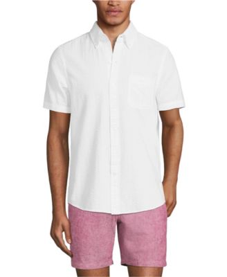 Men's Short Sleeve Seersucker Shirt