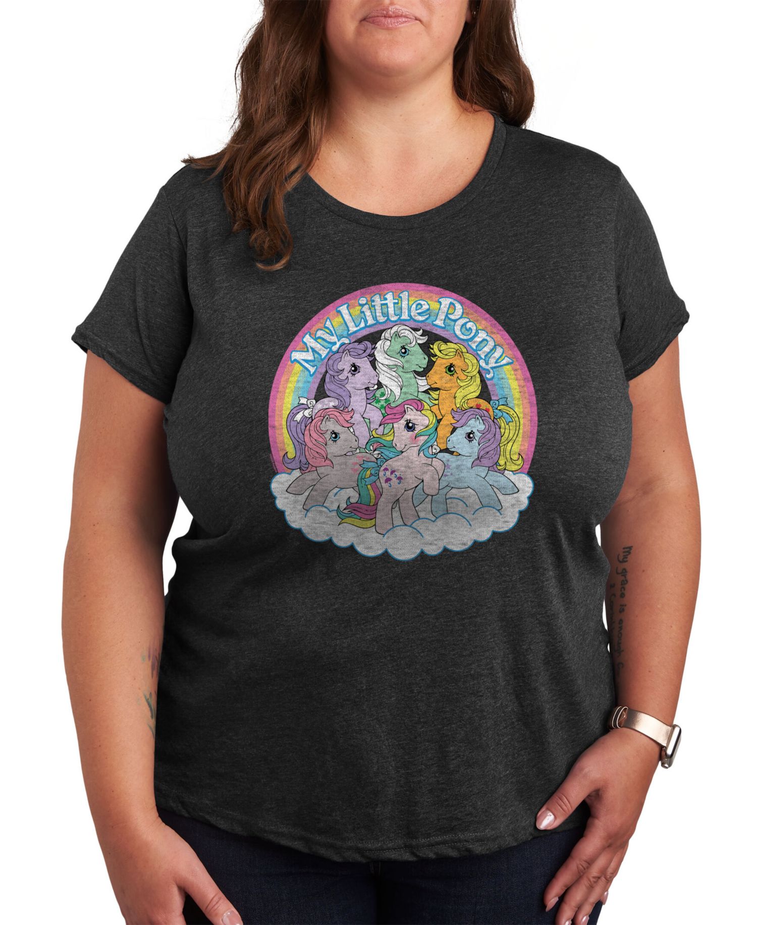 Trendy Plus Size My Little Pony Graphic T-shirt