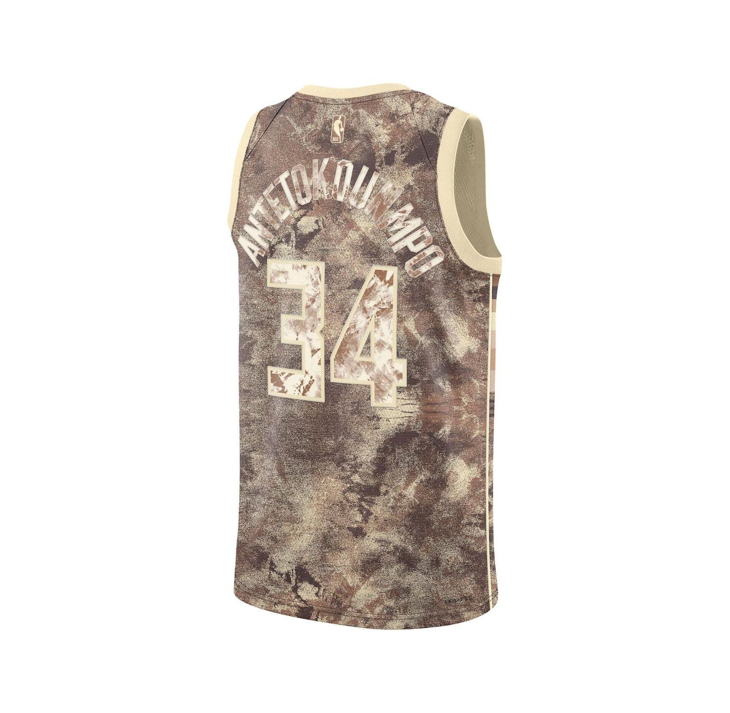 Men's and Women's Giannis Antetokounmpo Brown Milwaukee Bucks Select Series Swingman Jersey