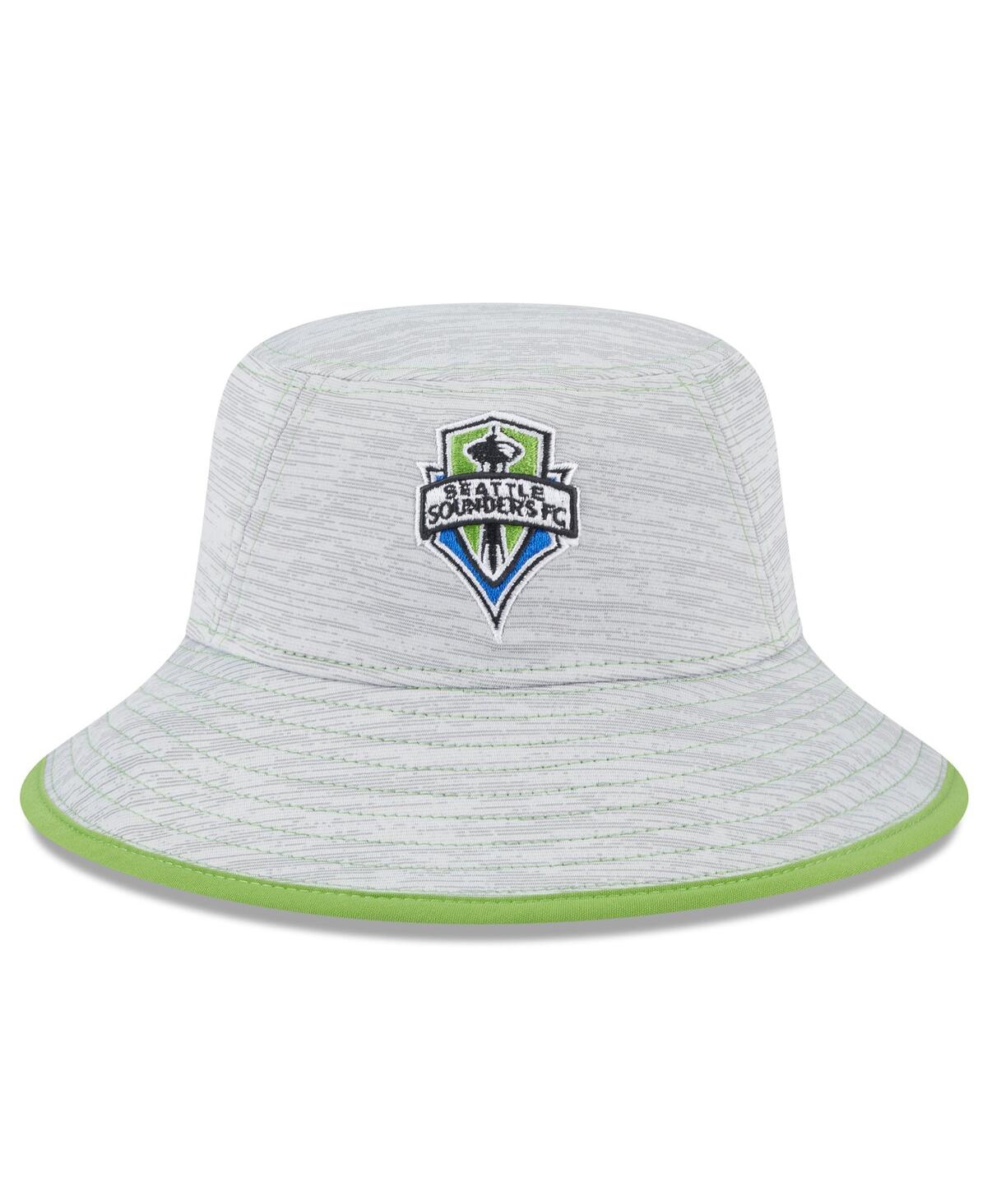 Shop New Era Men's  Gray Seattle Sounders Fc Game Bucket Hat