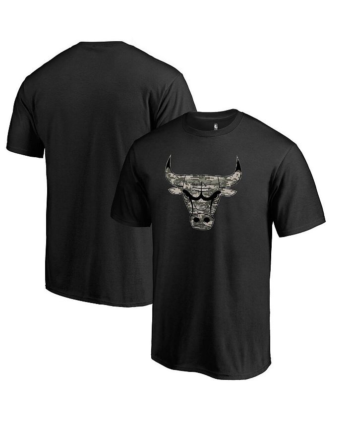 Fanatics Men's Black Chicago Bulls Cloak Camo T-shirt - Macy's