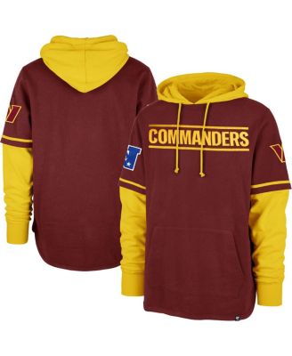 Men's Burgundy Washington Commanders Shortstop Pullover Hoodie