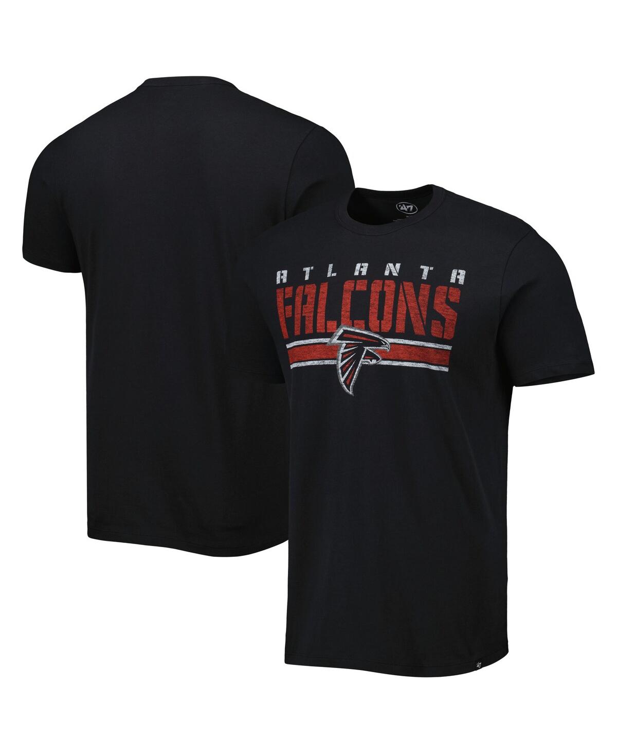 Men's '47 BrandAtlanta Falcons Team Stripe T-shirt - Black
