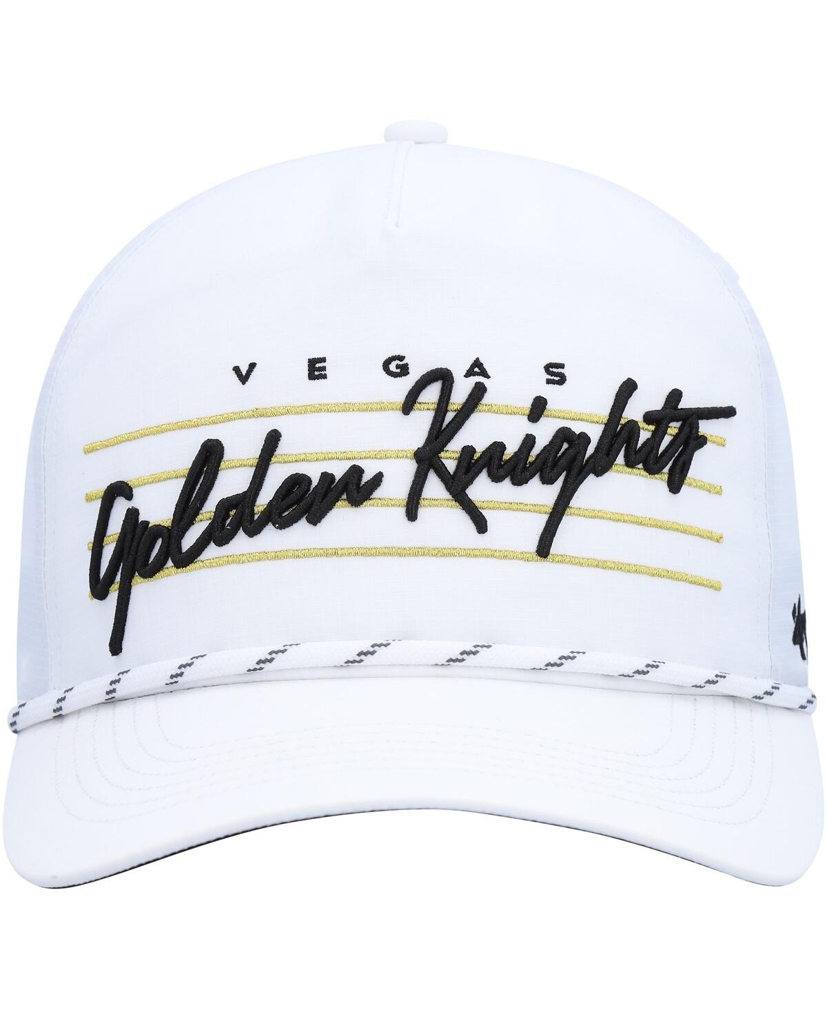47 Brand Men's ' White Vegas Golden Knights Downburst Hitch Snapback Hat In White