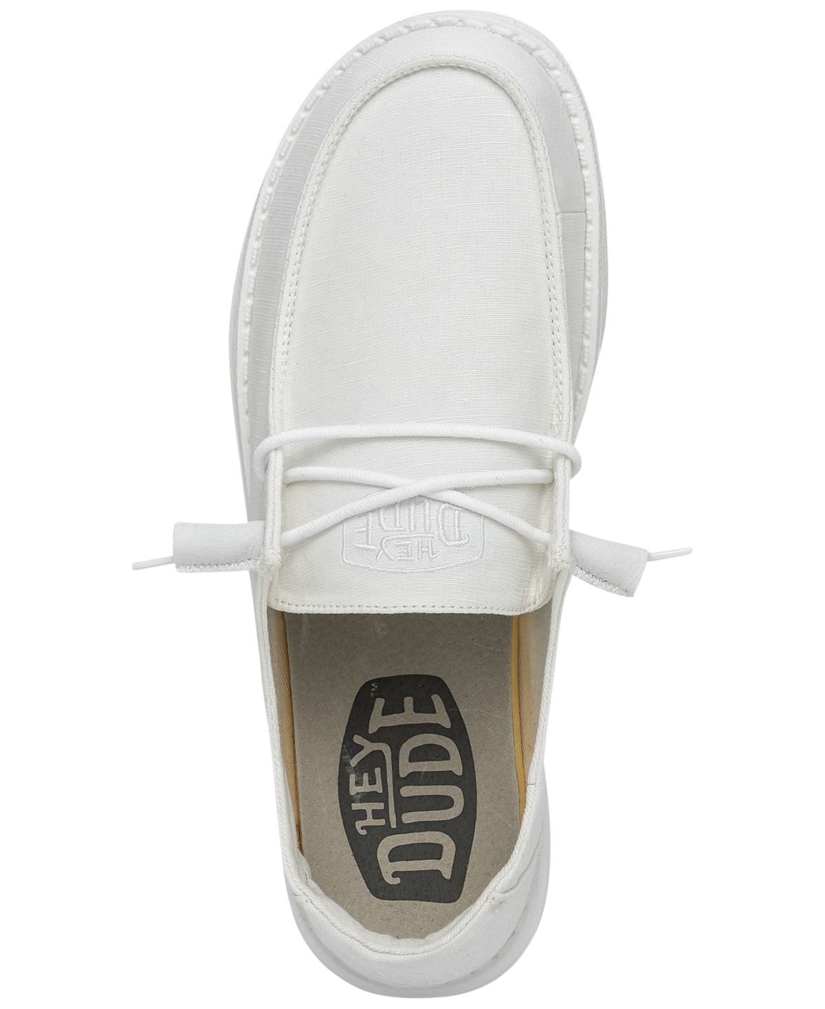 Hey Dude Women's Wendy Slub Canvas Casual Moccasin Sneakers from Finish Line
