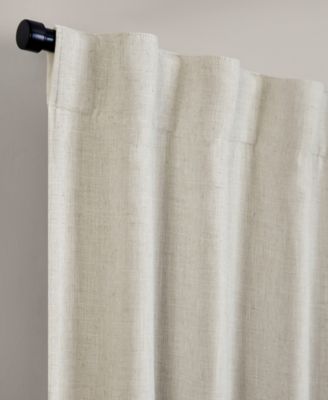 Shop Elrene Harrow Solid Texture Blackout 1 Piece Curtain Panel Collection In Linen