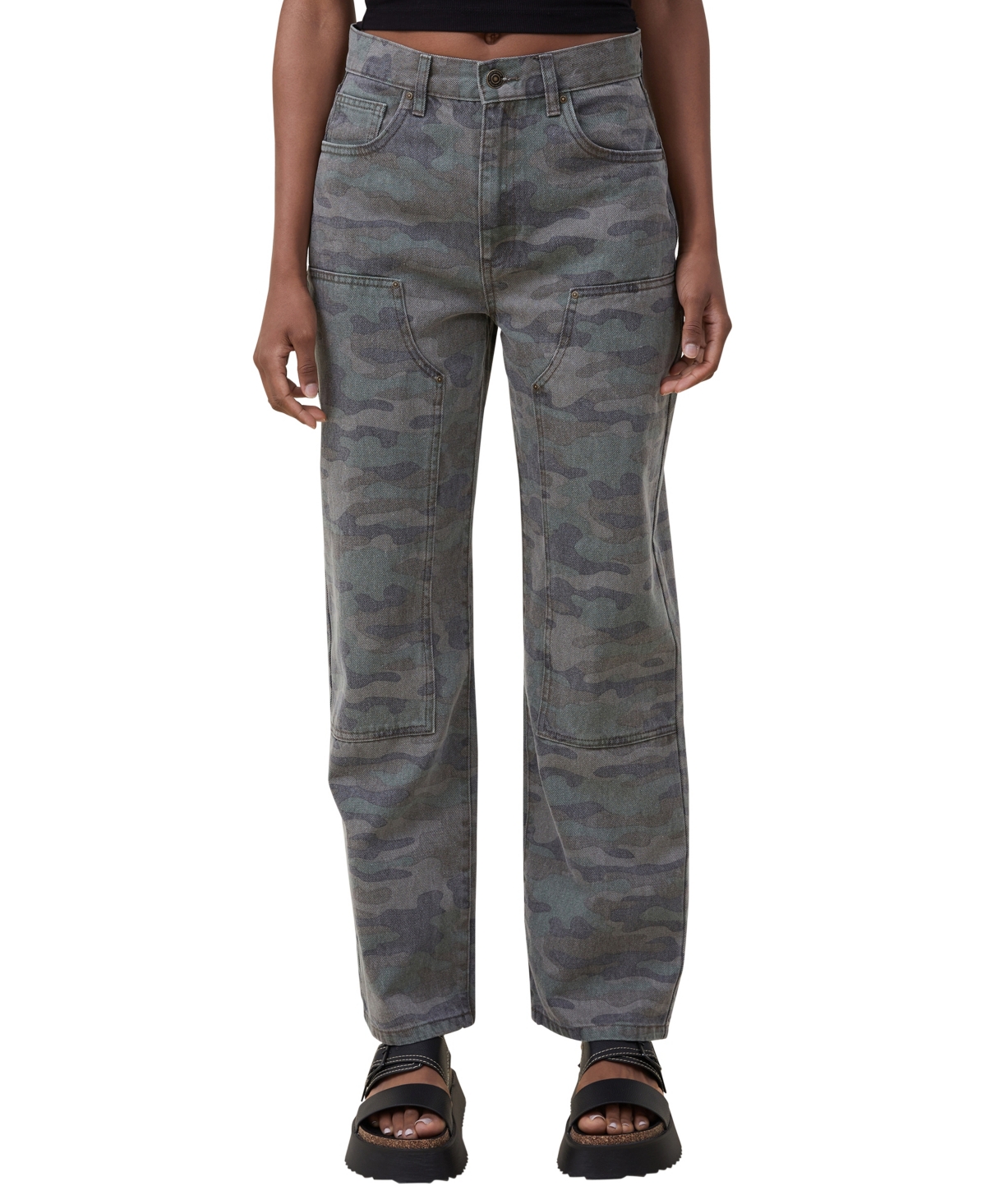 Camo moto jeans womens discount