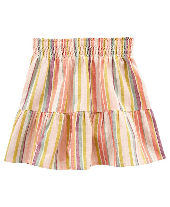 Carter's Little Girls Striped Linen Skort Macy's