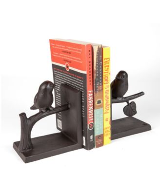 Birds on Branch Cast Iron Bookend Set