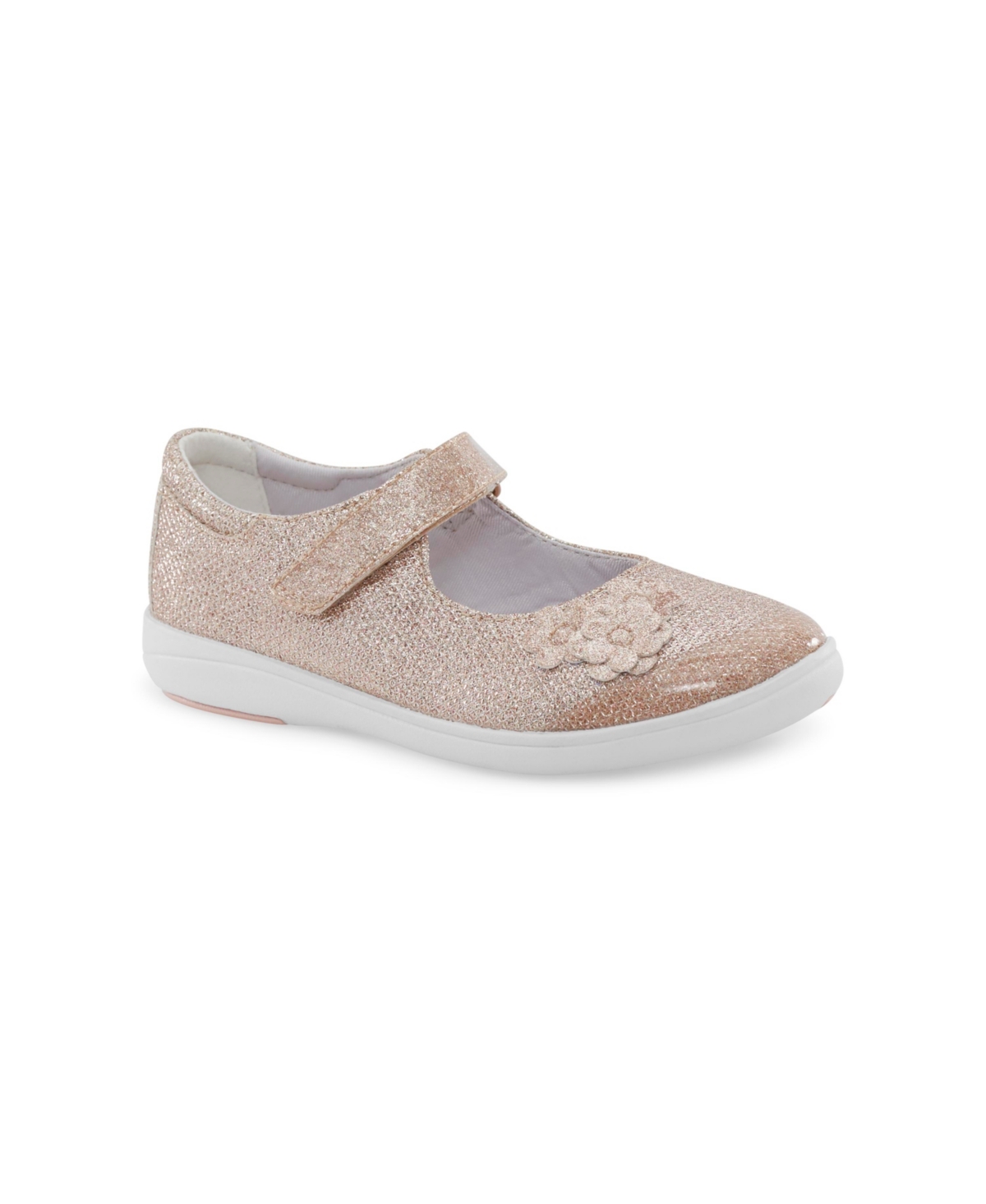 Stride Rite Little Girls Holly Synthetic Shoes In Rose Gold