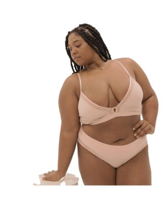 Plus Size Nude Shade Wireless Comfort Full Coverage Bralette