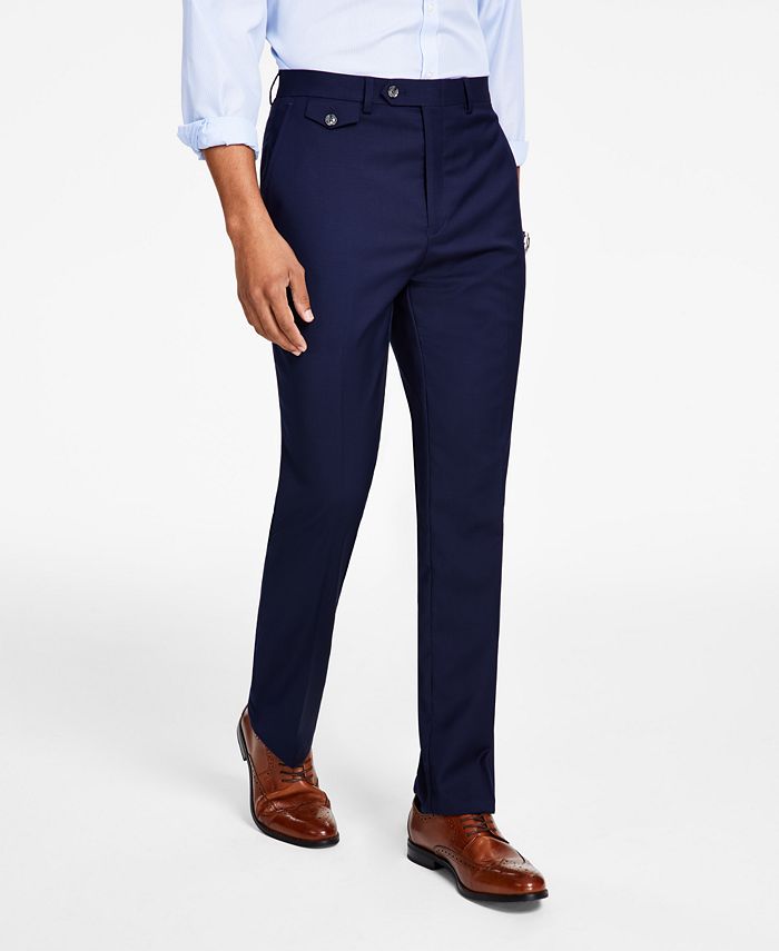 Tayion Collection Men's Classic-Fit Solid Suit Separates Pants - Macy's