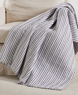 Tobago Stripe Reversible Quilted Throw, 50" x 60"