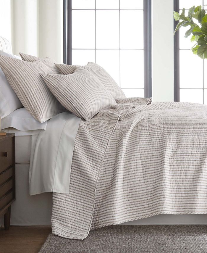 Levtex Tobago Stripe Reversible 3Pc. Quilt Set, King/California King