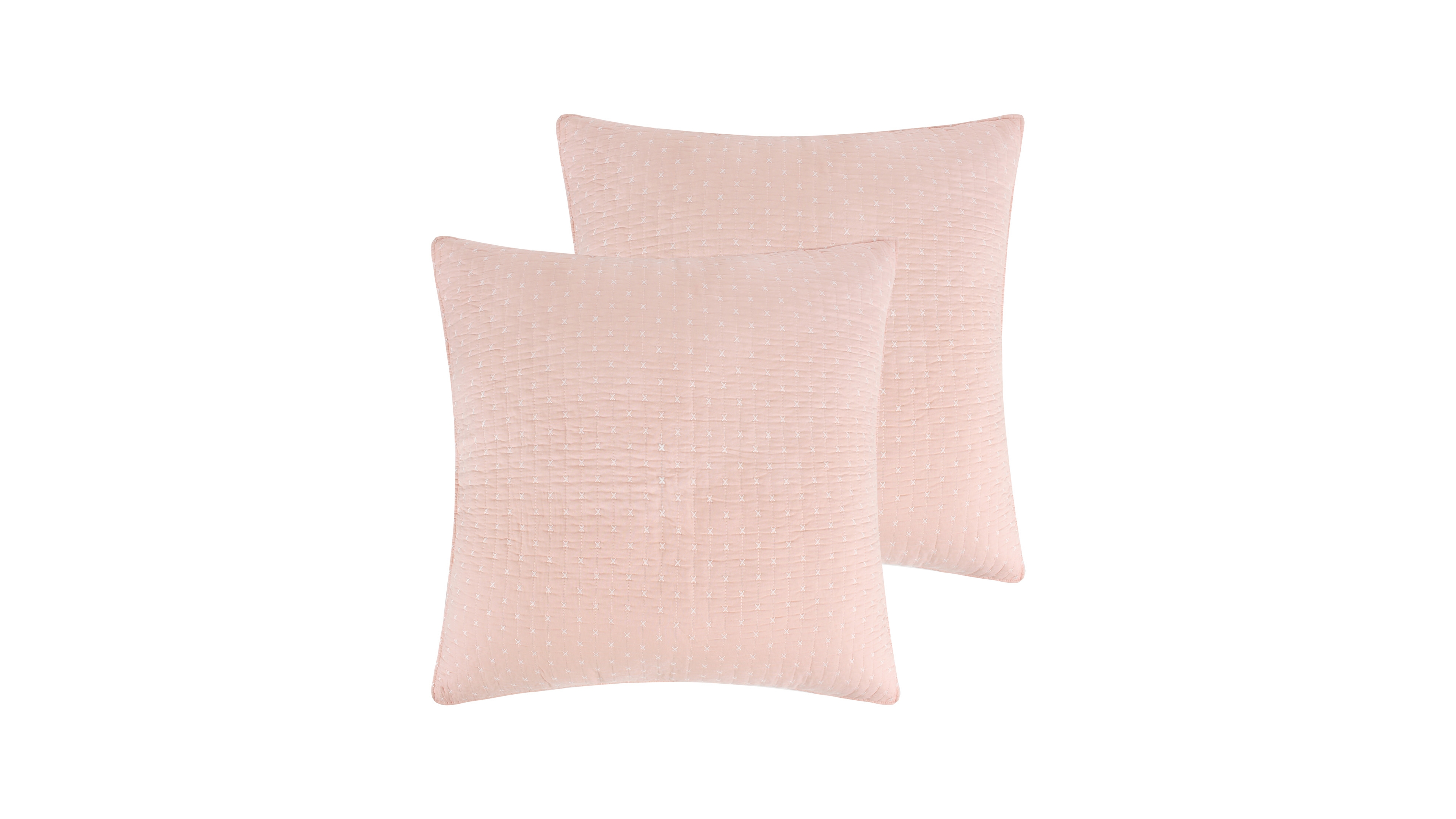 Levtex Cross Stitch Stitching 2-Pc. Sham Set, European