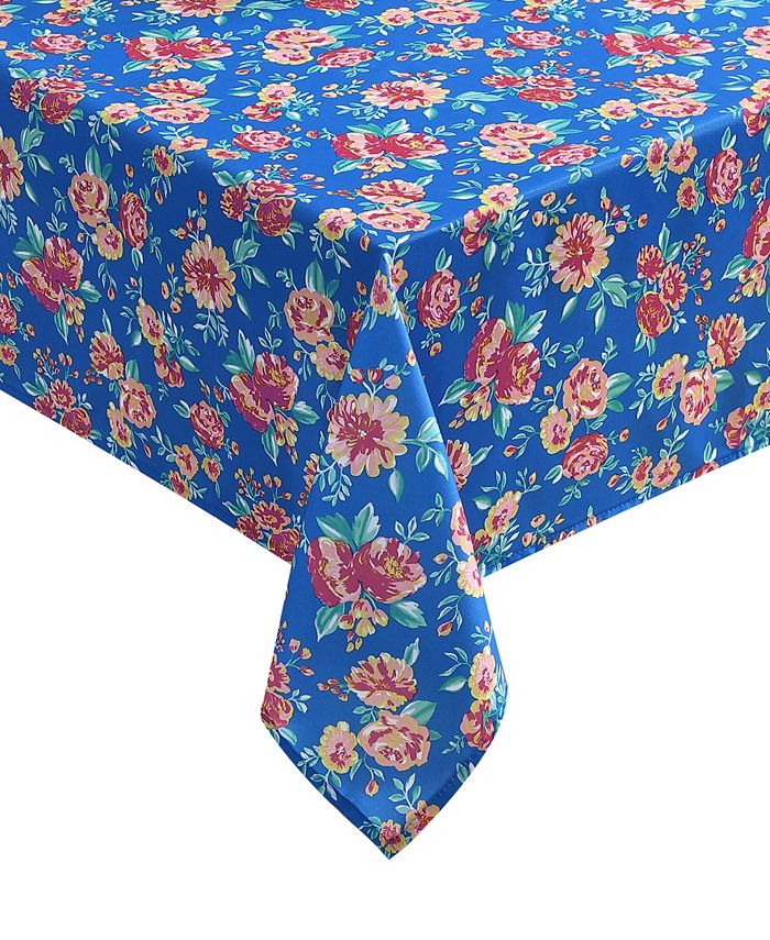 Laura Ashley Easy Care Tablecloth, 70" Round, Service for 6 Macy's