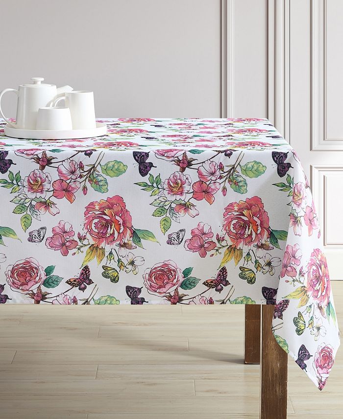 Laura Ashley Easy Care Tablecloth, 60" x 84", Service for 6 Macy's