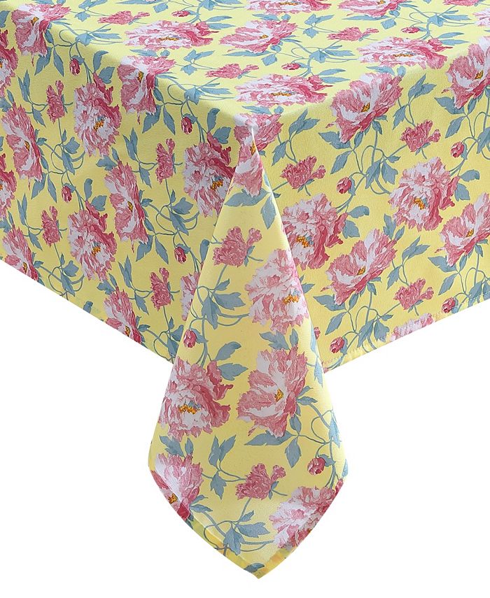Laura Ashley Easy Care Tablecloth, 70" Round, Service for 6 Macy's