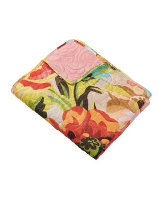Senna Boho Floral Quilted Throw, 50" x 60"