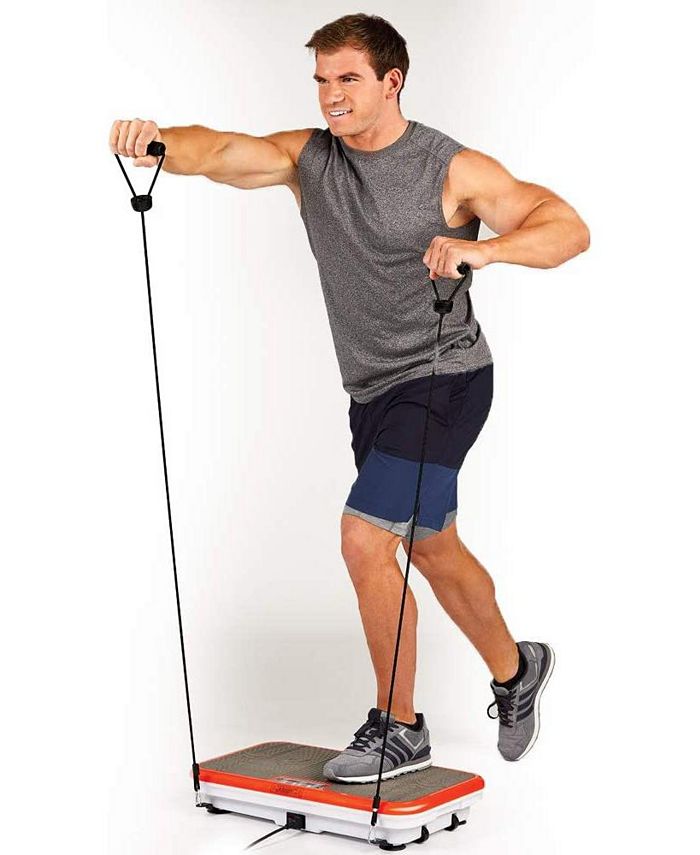 PowerFit Elite Vibration Plate Exercise Machine with Loop Resistance