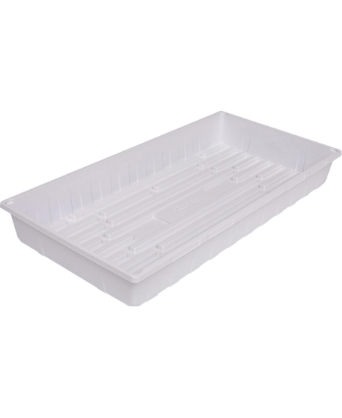 Indoor Gardening Reinforced Plastic Seed Propagation Tray, 10 x 20 Inches, White - White