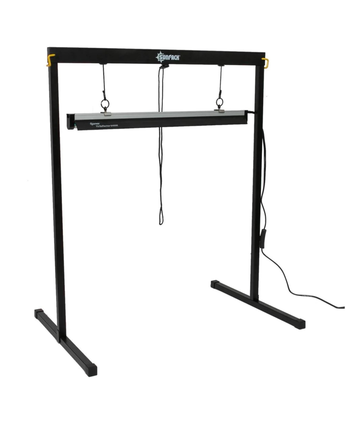 Greenhouse Metal Light Stand with Light System, 2' - Black