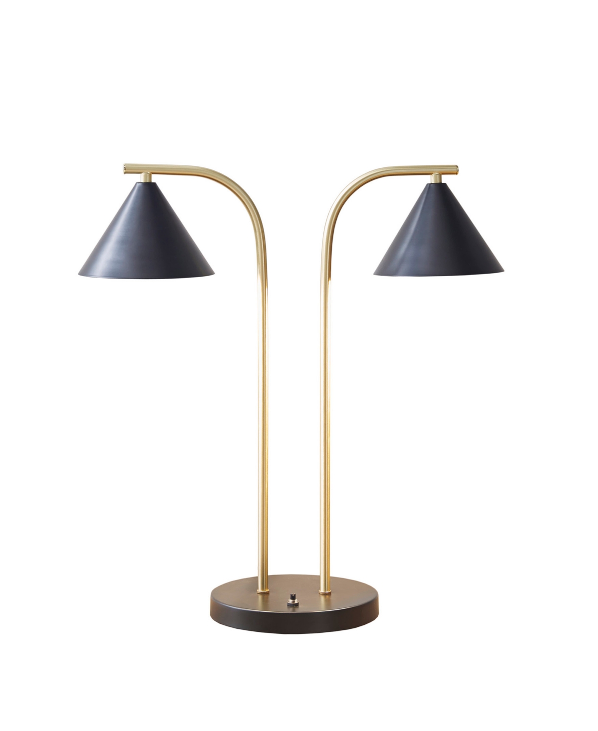 Ink+ivy Bower Table Lamp With Two Lights In Black