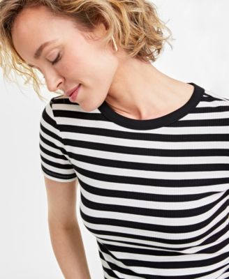 Women’s Ribbed T-Shirt, Created for Macy’s 