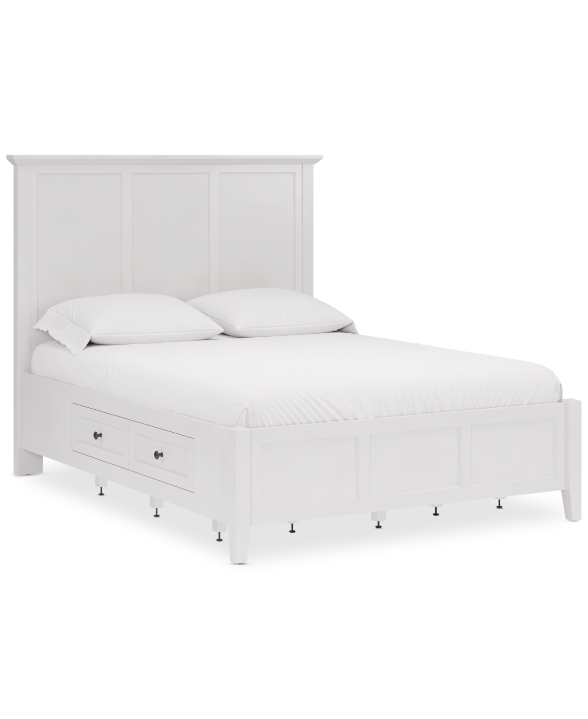 Shop Macy's Hedworth Queen Storage Bed 3pc Set (queen Storage Bed + Chest + Nightstand) In White