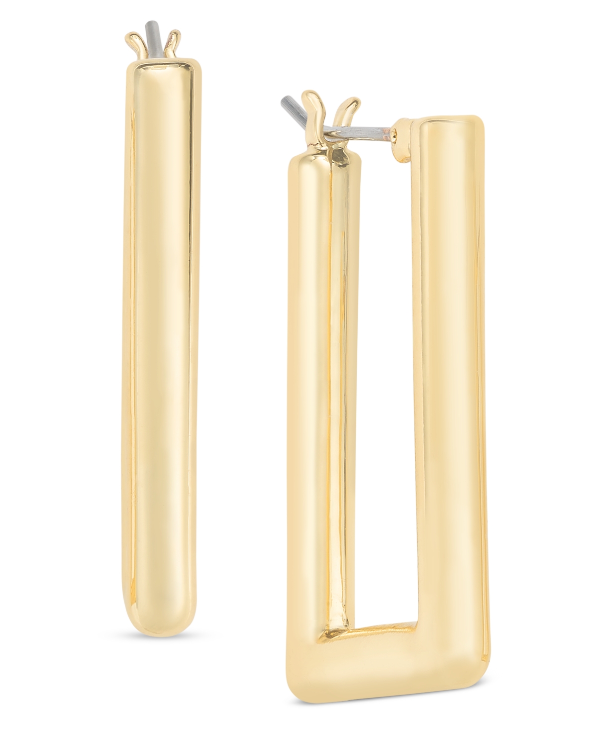 Rectangular Hoop Earrings, Created for Macy's - Gold
