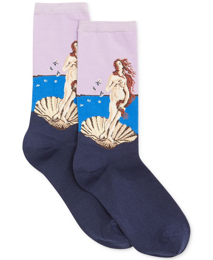 Hot Sox Women's Trouser with Artist Print Socks - Macy's