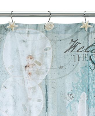 Beachcomber Seashells Resin 12-Pc. Shower Curtain Hooks